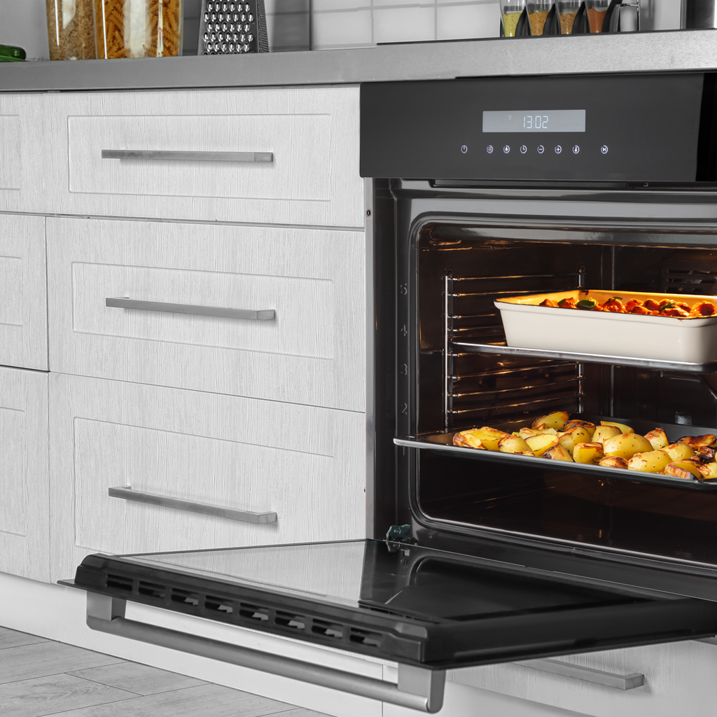 Integrated Fan-Assisted Electric Oven 60cm 72L Capacity - Black DH199