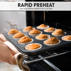 Integrated Fan-Assisted Electric Oven 60cm 72L Capacity - Black DH199