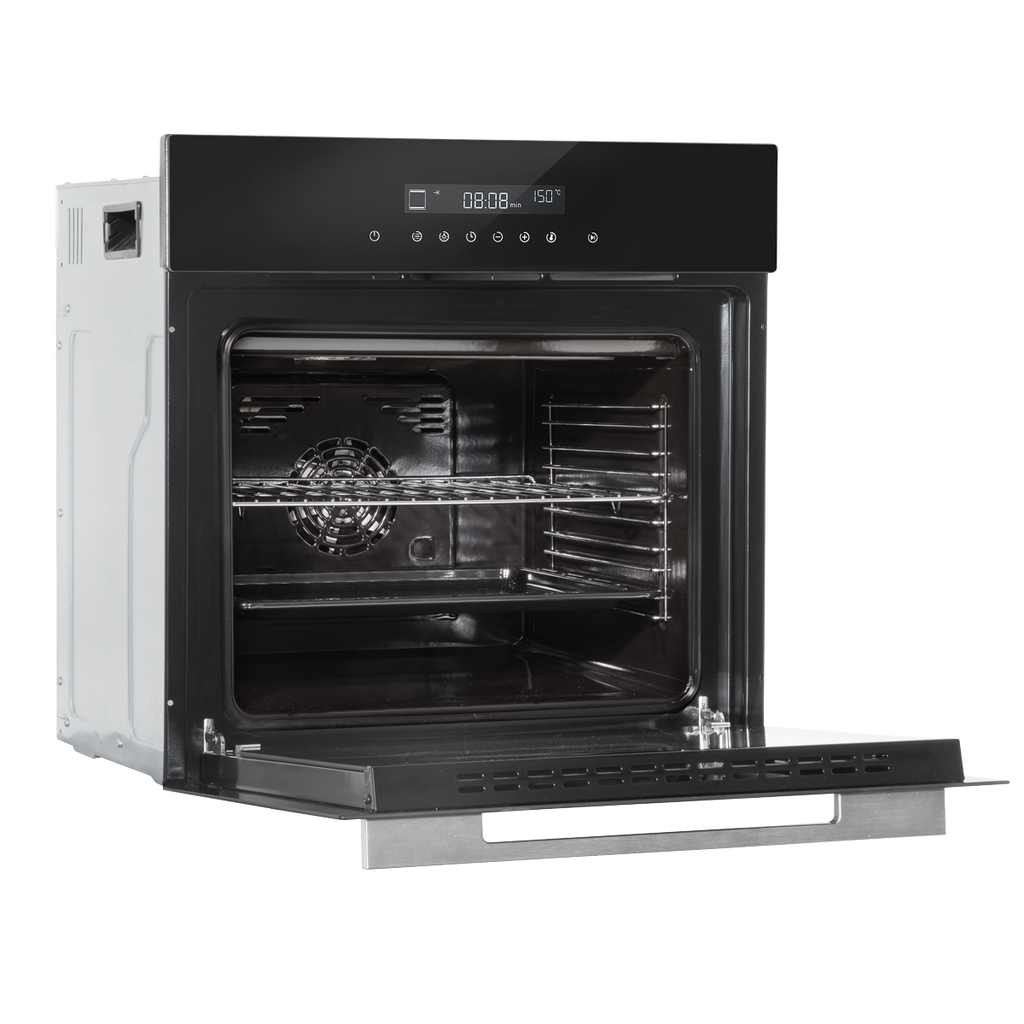 Integrated Fan-Assisted Electric Oven 60cm 72L Capacity - Black DH199