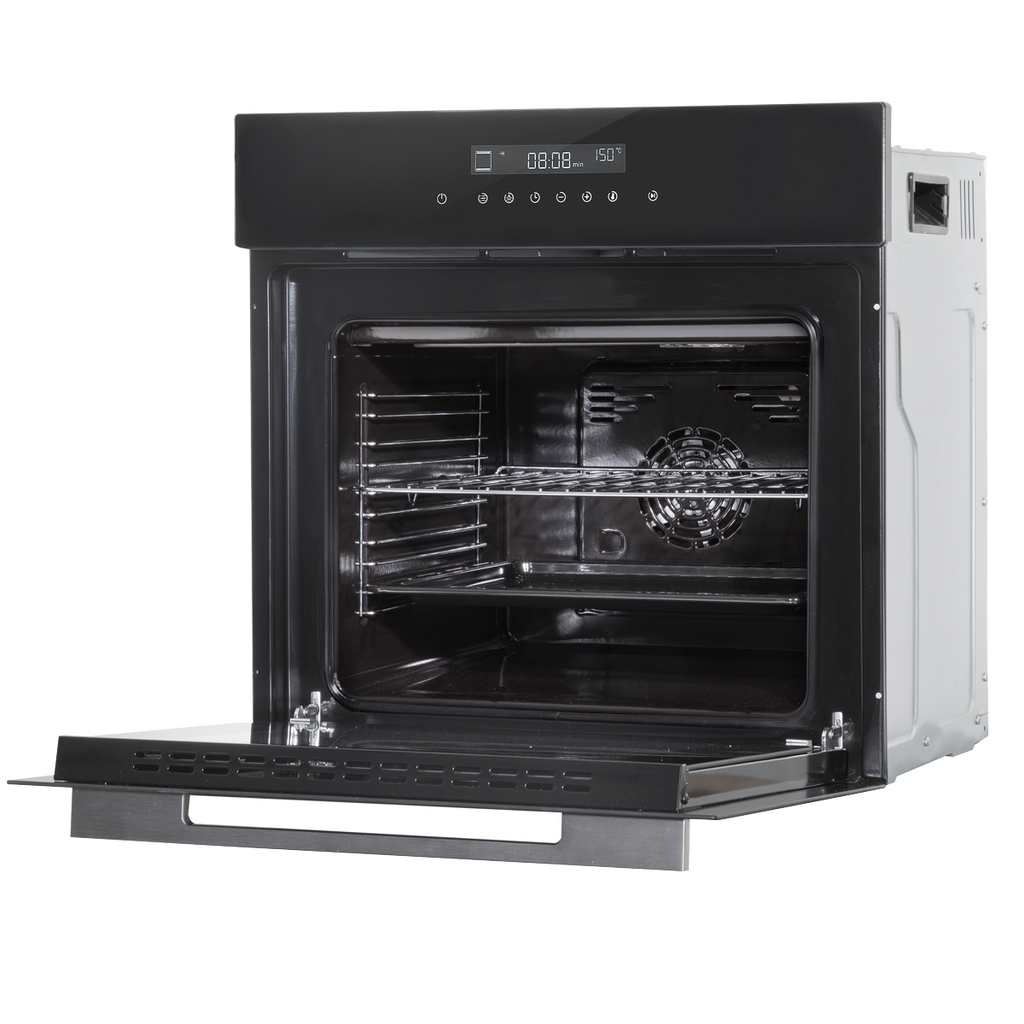 Integrated Fan-Assisted Electric Oven 60cm 72L Capacity - Black DH199
