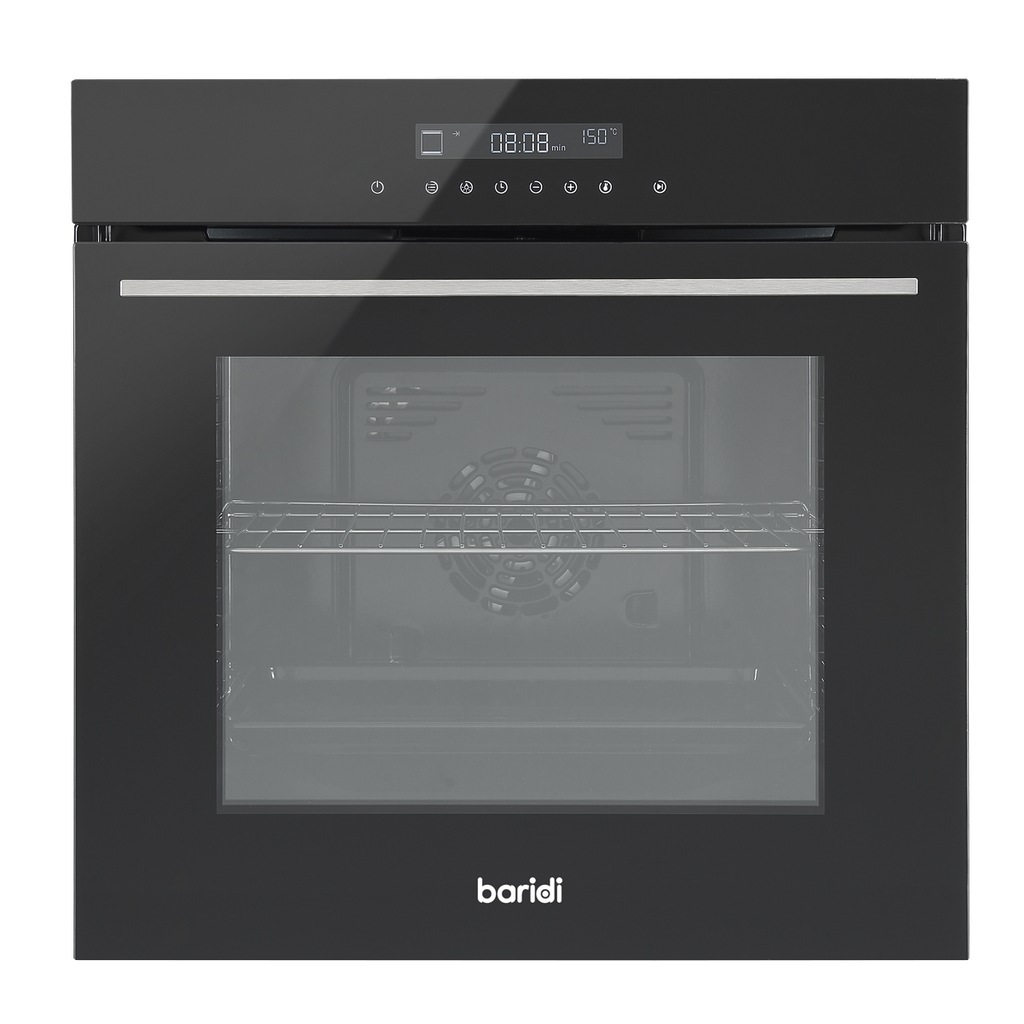 Integrated Fan-Assisted Electric Oven 60cm 72L Capacity - Black DH199