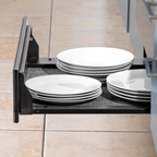 Integrated Warming Drawer 60cm - Black/Stainless Steel DH202