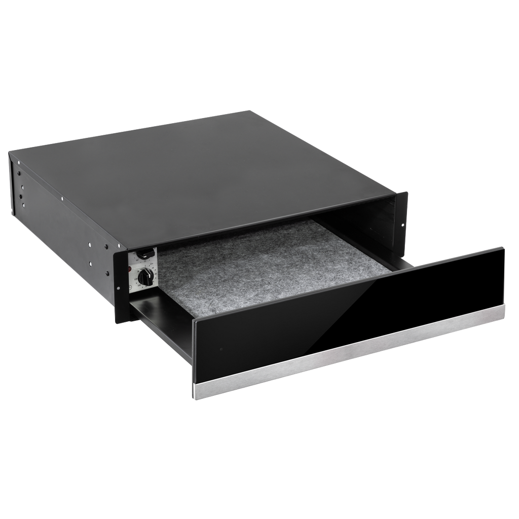 Integrated Warming Drawer 60cm - Black/Stainless Steel DH202
