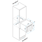 28 Bottle Wine Fridge & Cooler 60cm DH205