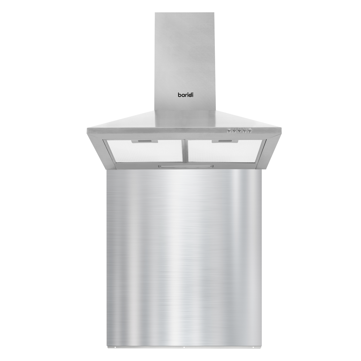 Cooker Hood with Carbon Filters & Splashback 60cm - Stainless Steel DH207