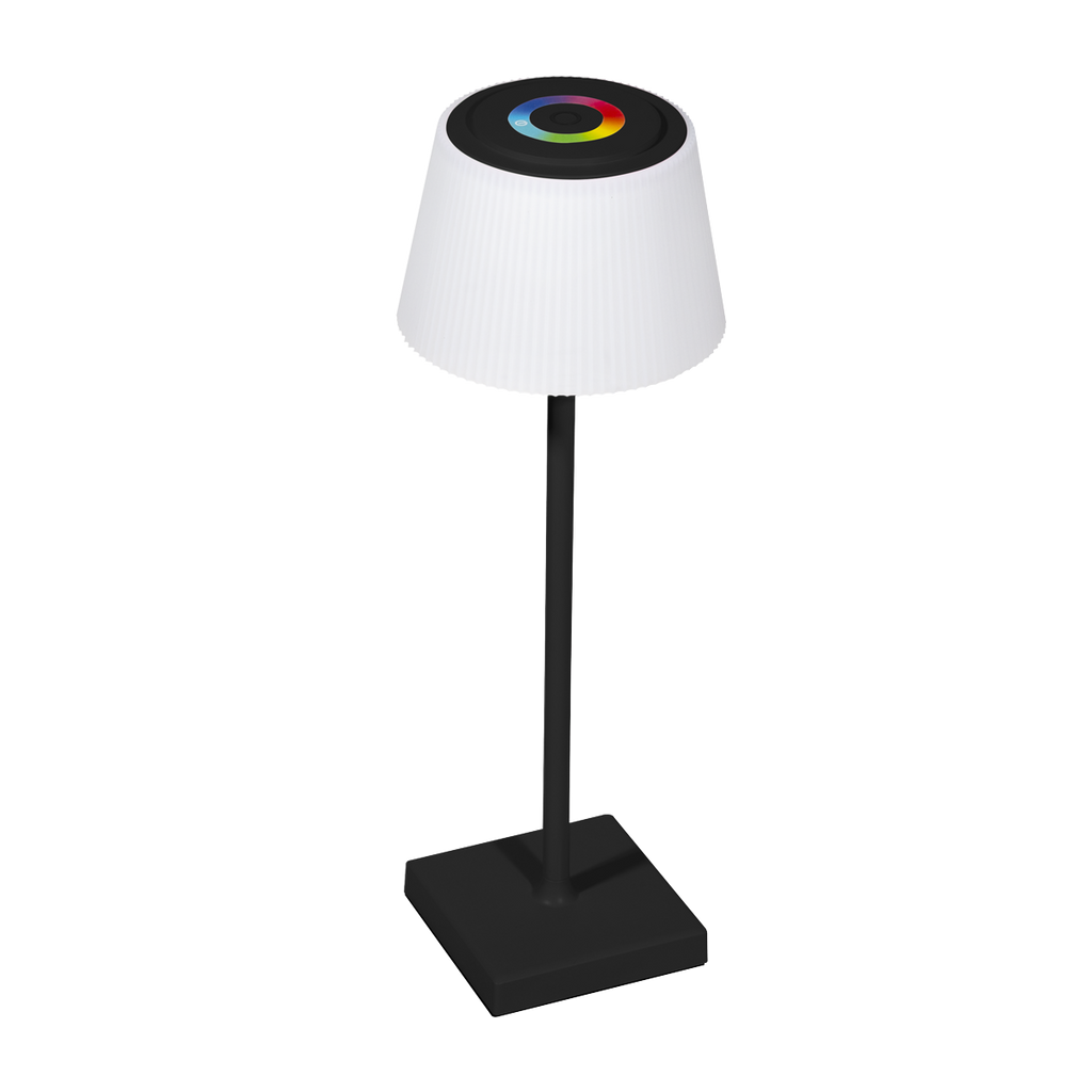 Rechargeable Table Lamp with RGB Colours - Black Frame DH212