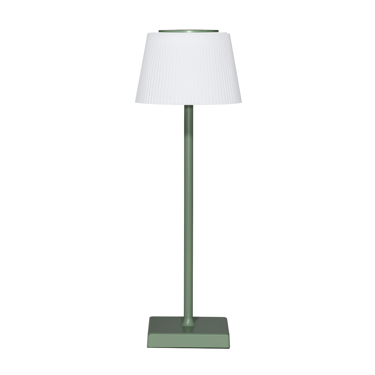 Dellonda Rechargeable Table Lamp with RGB Colours - Green Frame DH214