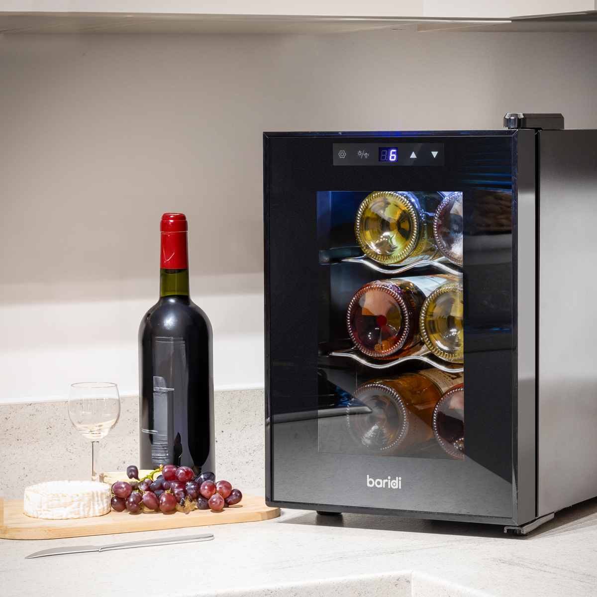6 Bottle Tabletop Wine Fridge & Cooler DH217