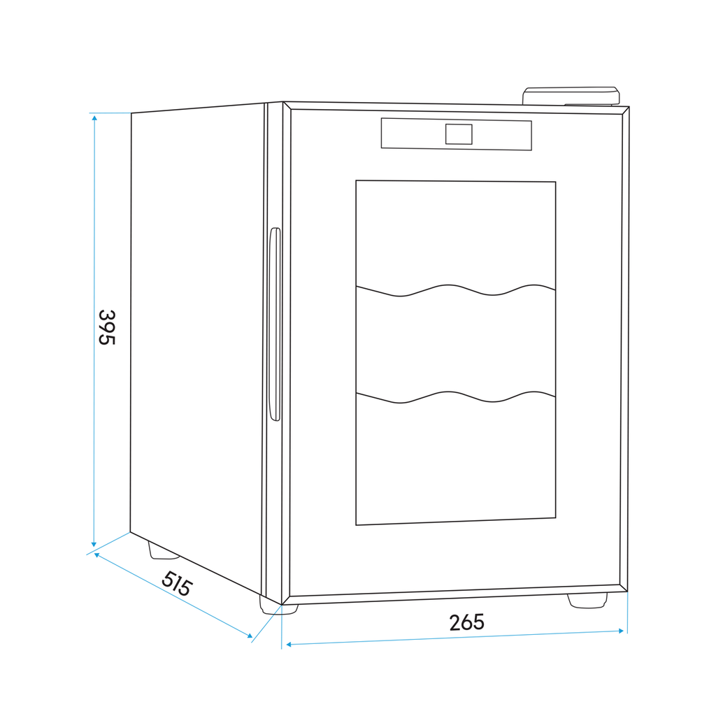6 Bottle Tabletop Wine Fridge & Cooler DH217