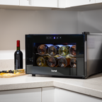 8 Bottle Tabletop Wine Fridge & Cooler - Black DH218