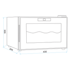 8 Bottle Tabletop Wine Fridge & Cooler - Black DH218