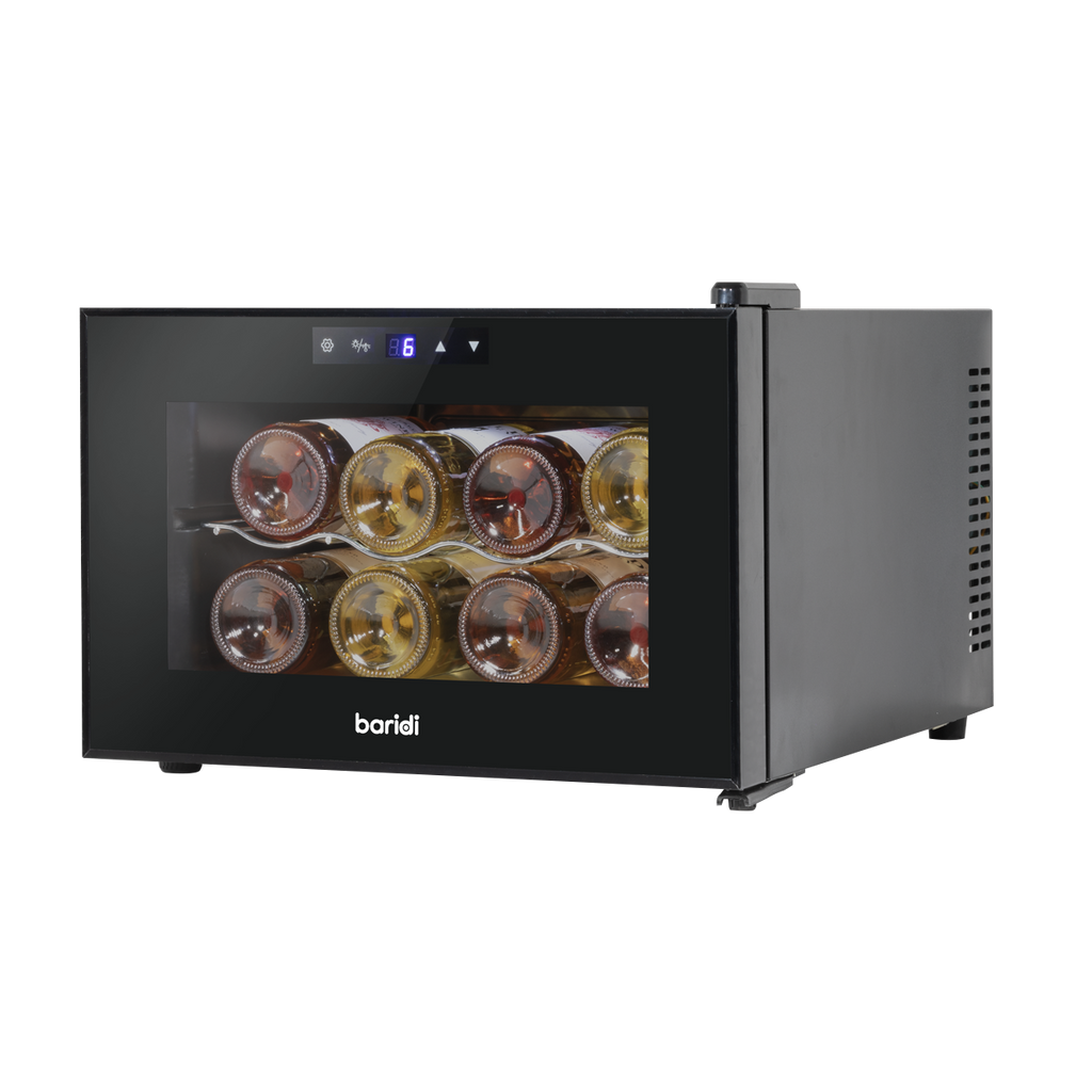 8 Bottle Tabletop Wine Fridge & Cooler - Black DH218