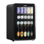 Retro Style Drinks/Beer & Wine Fridge 70L Capacity - Black DH222