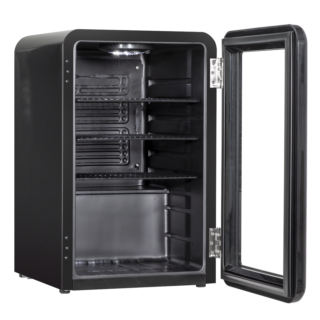 Retro Style Drinks/Beer & Wine Fridge 70L Capacity - Black DH222