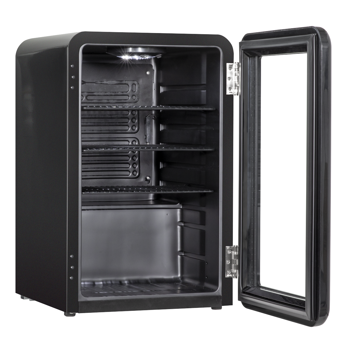 Retro Style Drinks/Beer & Wine Fridge 70L Capacity - Black DH222