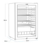 Under-Counter Drinks/Beer & Wine Fridge 115L Capacity DH223