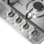 Gas Hob with 4 Cooking Zones 60cm - Stainless Steel DH225