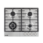 Gas Hob with 4 Cooking Zones 60cm - Stainless Steel DH225