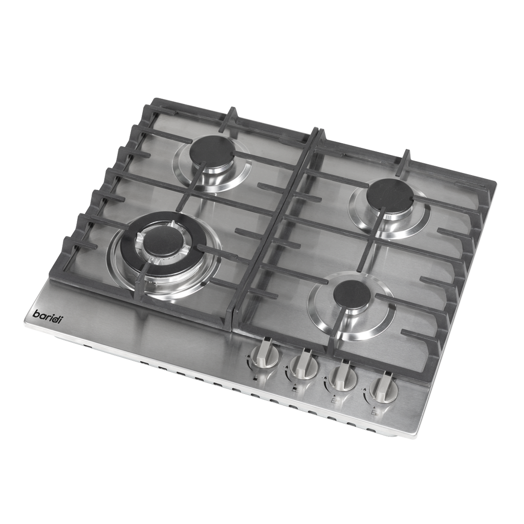 Gas Hob with 4 Cooking Zones 60cm - Stainless Steel DH225