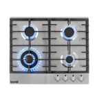 Gas Hob with 4 Cooking Zones 60cm - Stainless Steel DH225