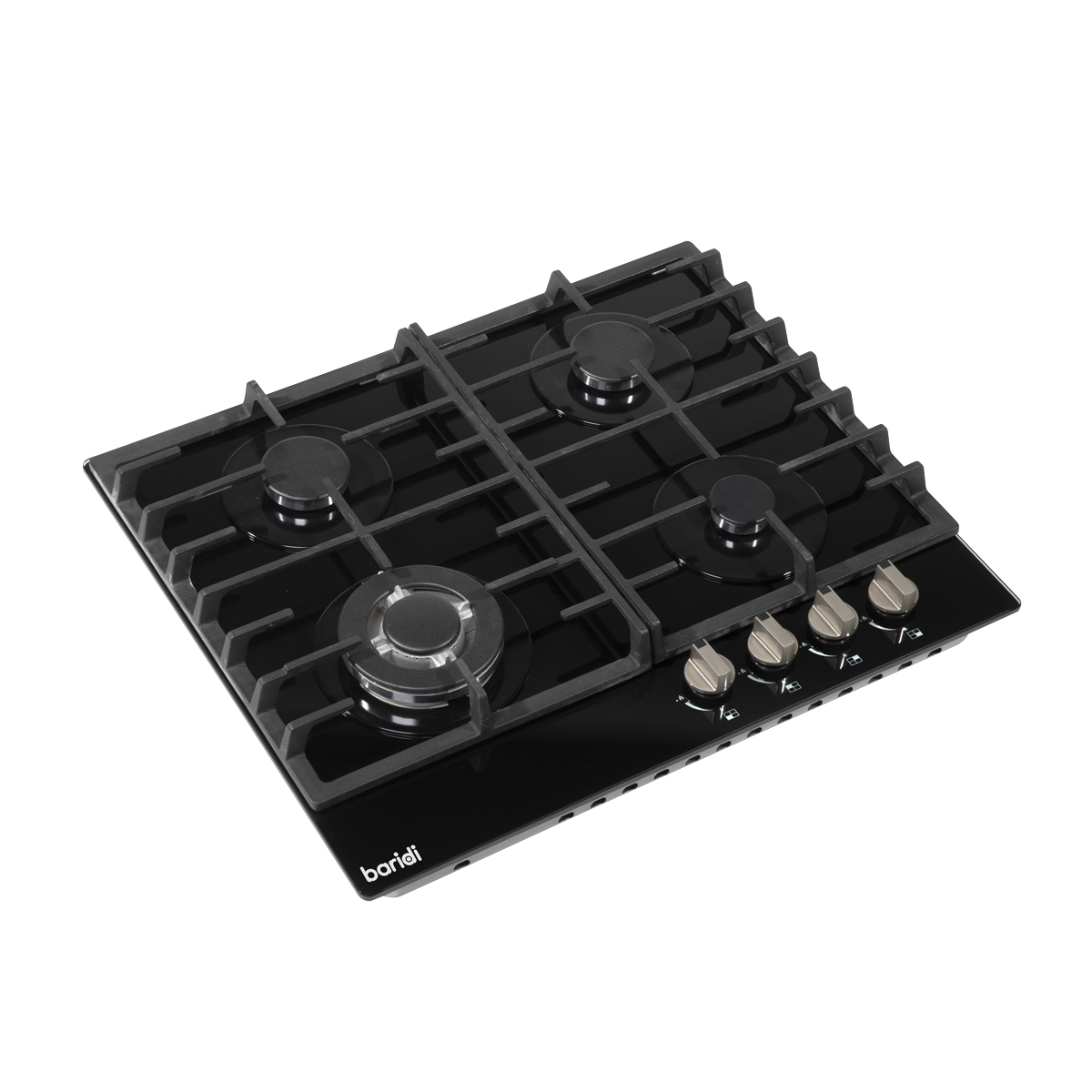 Gas Hob with 4 Cooking Zones 60cm - Black DH226