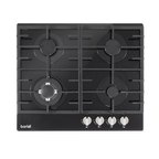 Gas Hob with 4 Cooking Zones 60cm - Black DH226