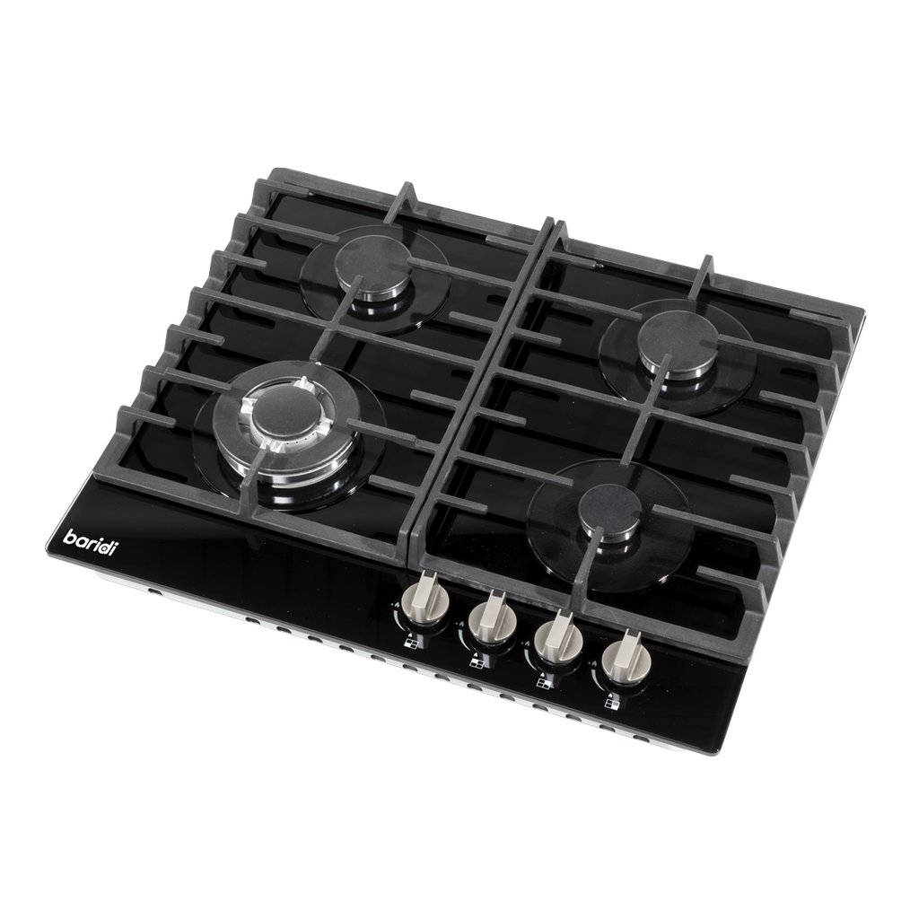 Gas Hob with 4 Cooking Zones 60cm - Black DH226