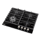 Gas Hob with 4 Cooking Zones 60cm - Black DH226
