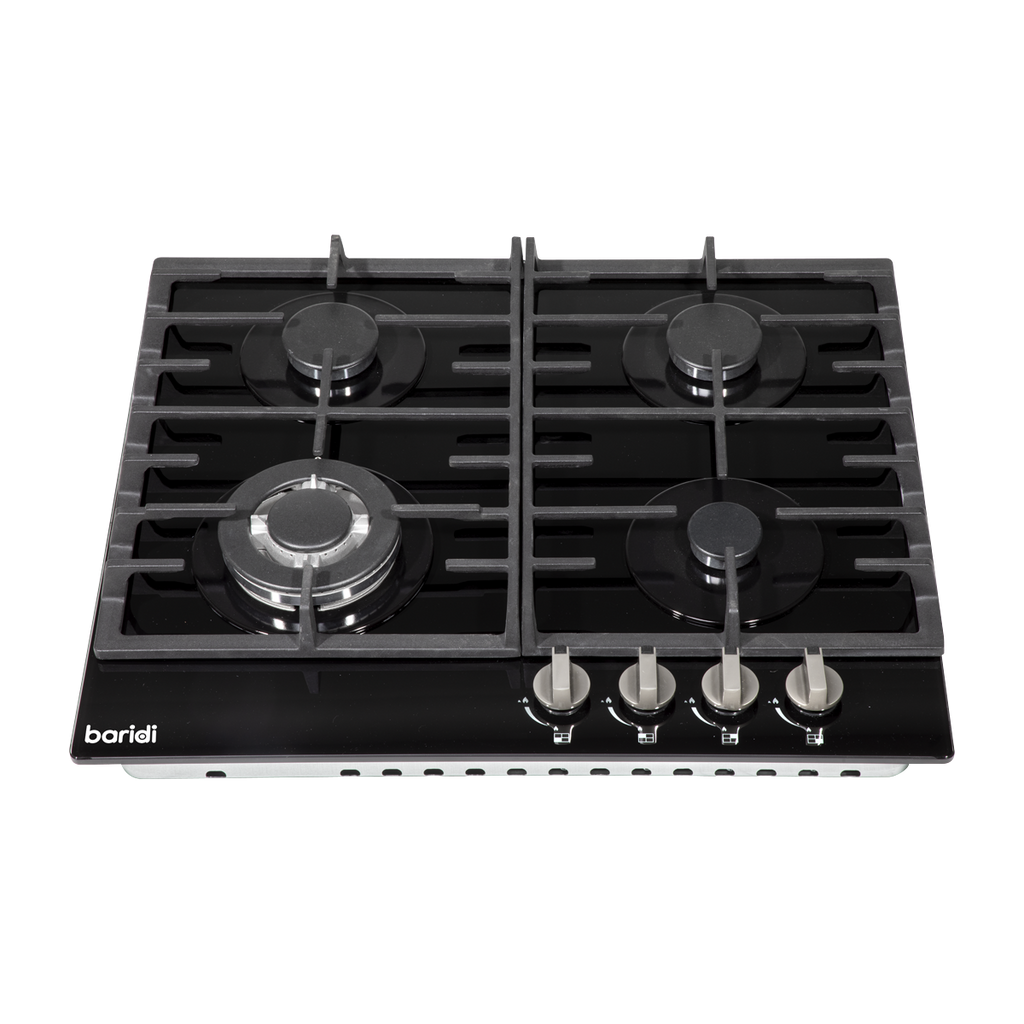Gas Hob with 4 Cooking Zones 60cm - Black DH226