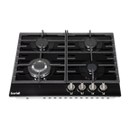 Gas Hob with 4 Cooking Zones 60cm - Black DH226
