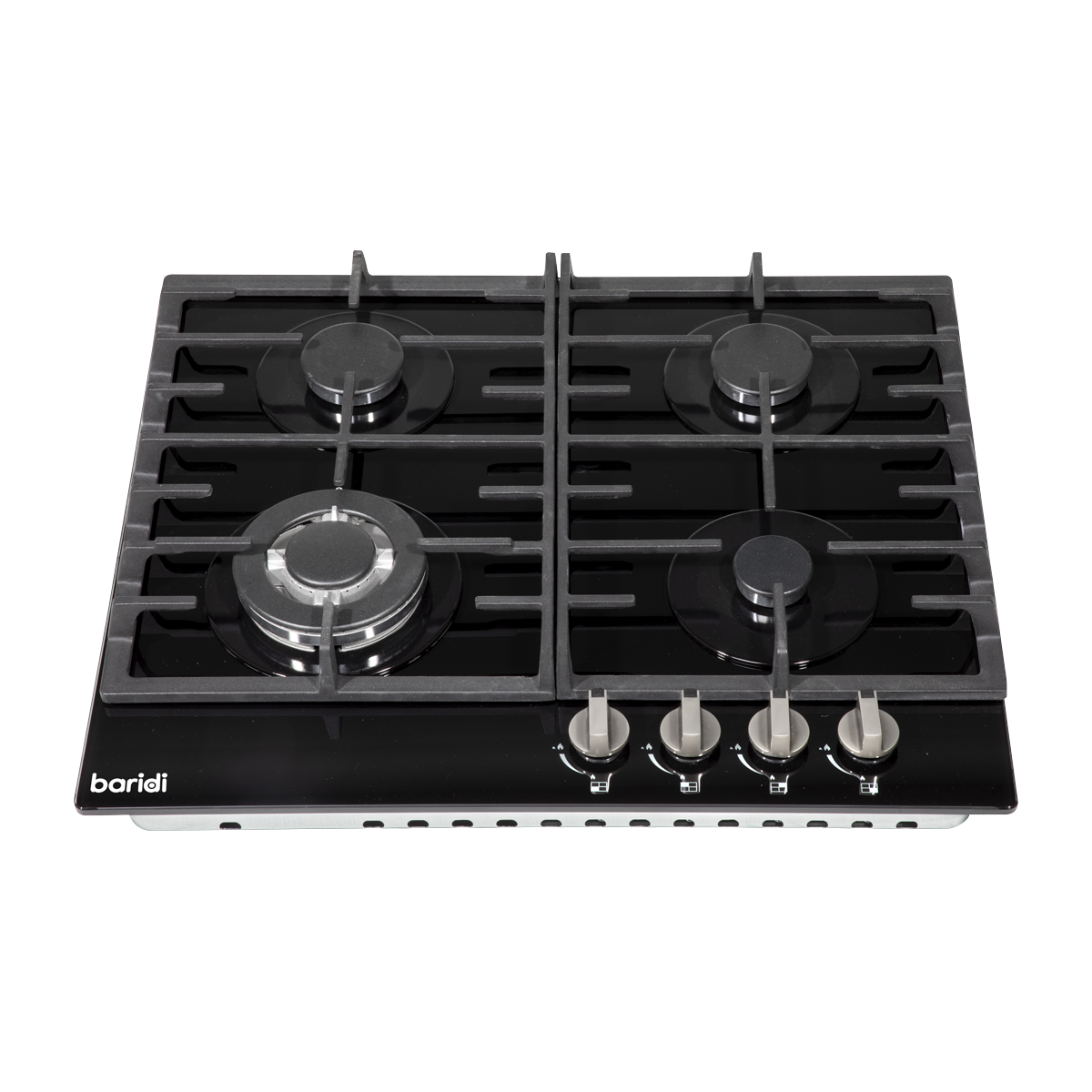 Gas Hob with 4 Cooking Zones 60cm - Black DH226
