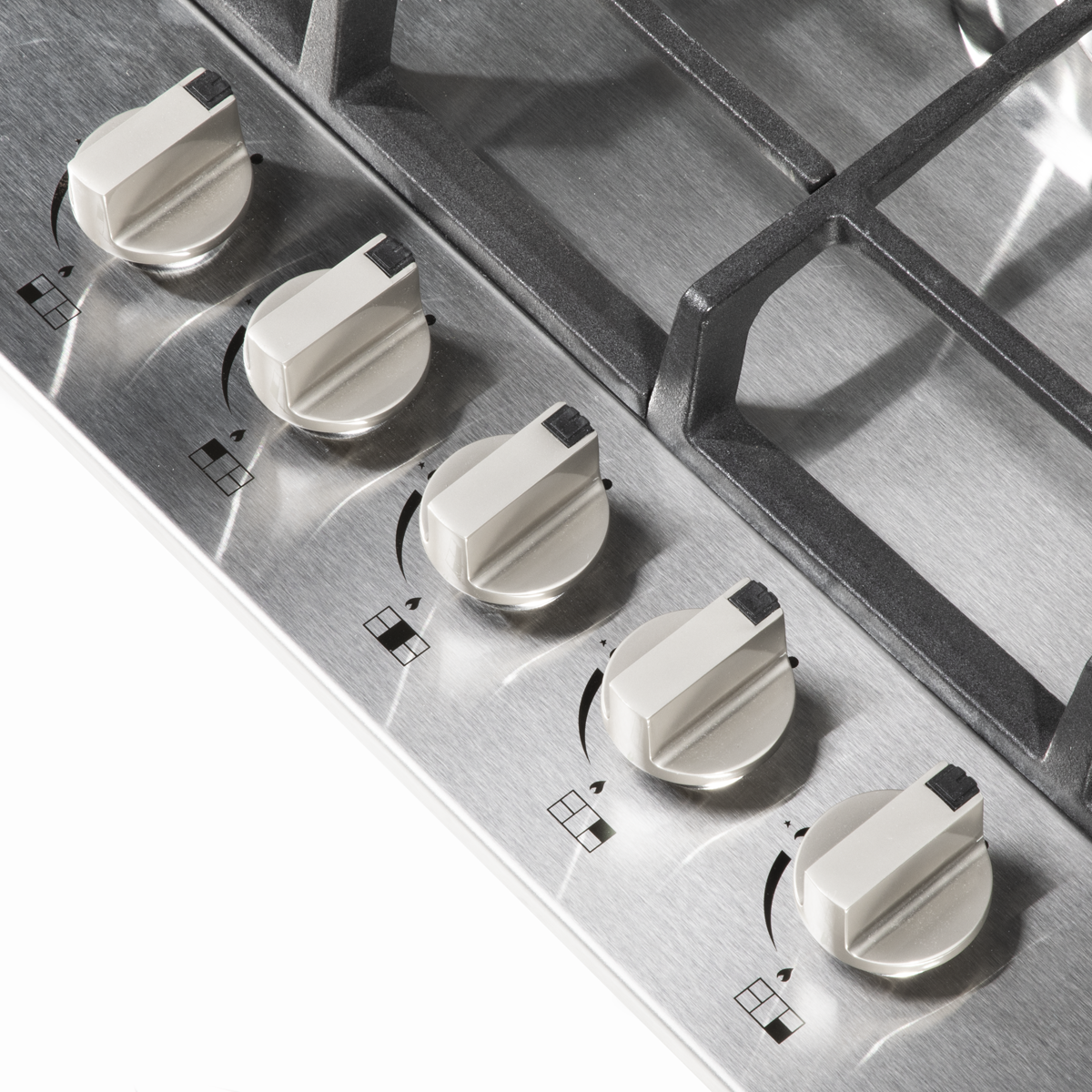 Gas Hob with 5 Cooking Zones 70cm - Stainless Steel DH227