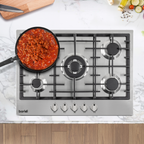 Gas Hob with 5 Cooking Zones 70cm - Stainless Steel DH227
