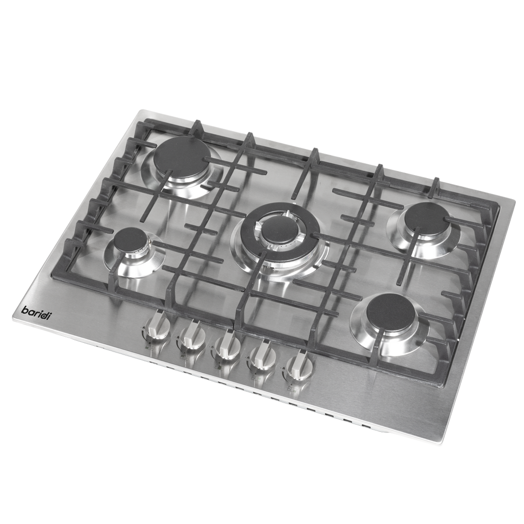 Gas Hob with 5 Cooking Zones 70cm - Stainless Steel DH227