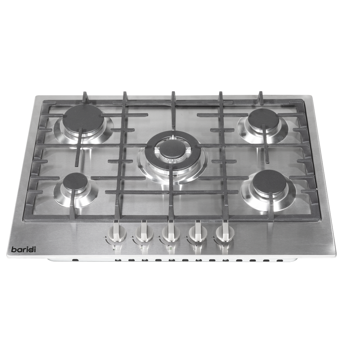 Gas Hob with 5 Cooking Zones 70cm - Stainless Steel DH227