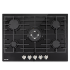 Gas Hob with 5 Cooking Zones 70cm - Black DH228