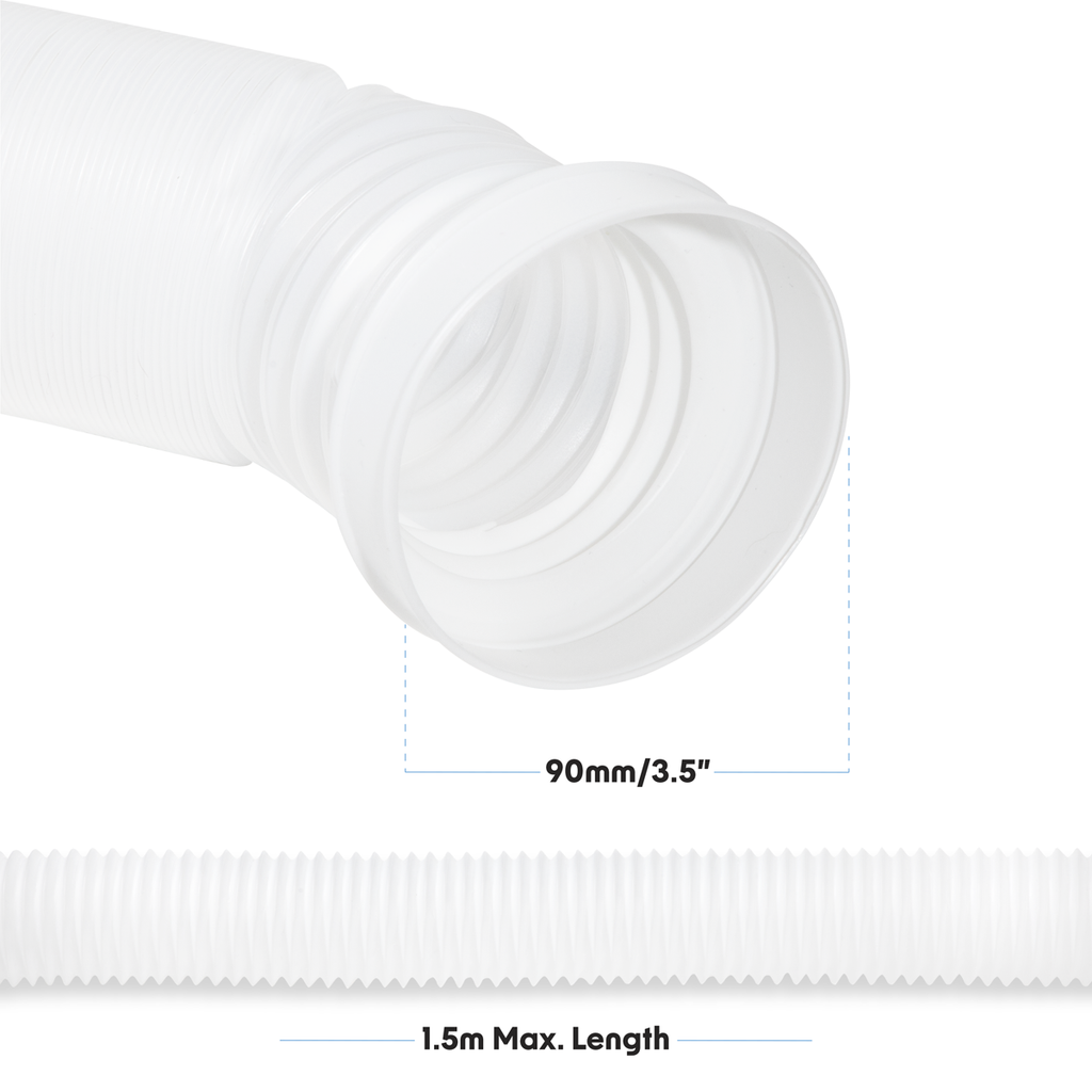 Condenser Vent Hose Pipe for Vented Tumble Dryers 1.5m x 3.5" DH230