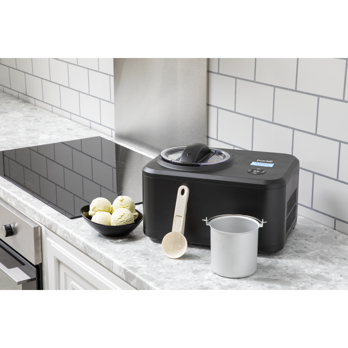 Automatic Churning Ice Cream Machine 1.5L - Black DH240