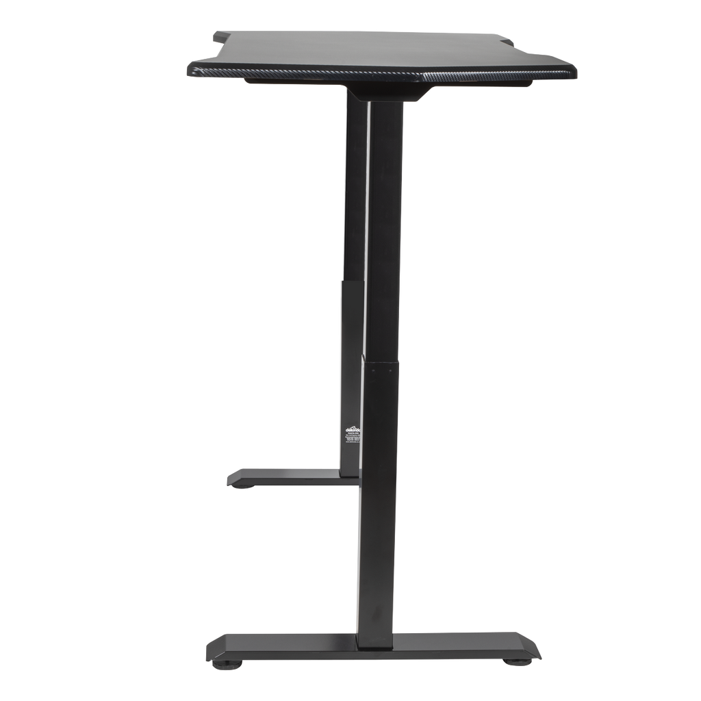 Dellonda Dual Motor Carbon Fibre Effect Electric Height-Adjustable Standing Desk DH241