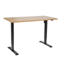 Single Motor Ultra-Quiet Adjustable-Height Electric Sit/Stand Desk - Oak Desktop DH242