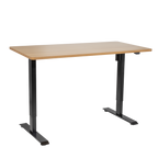 Single Motor Ultra-Quiet Adjustable-Height Electric Sit/Stand Desk - Oak Desktop DH242