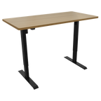 Single Motor Ultra-Quiet Adjustable-Height Electric Sit/Stand Desk - Oak Desktop DH242