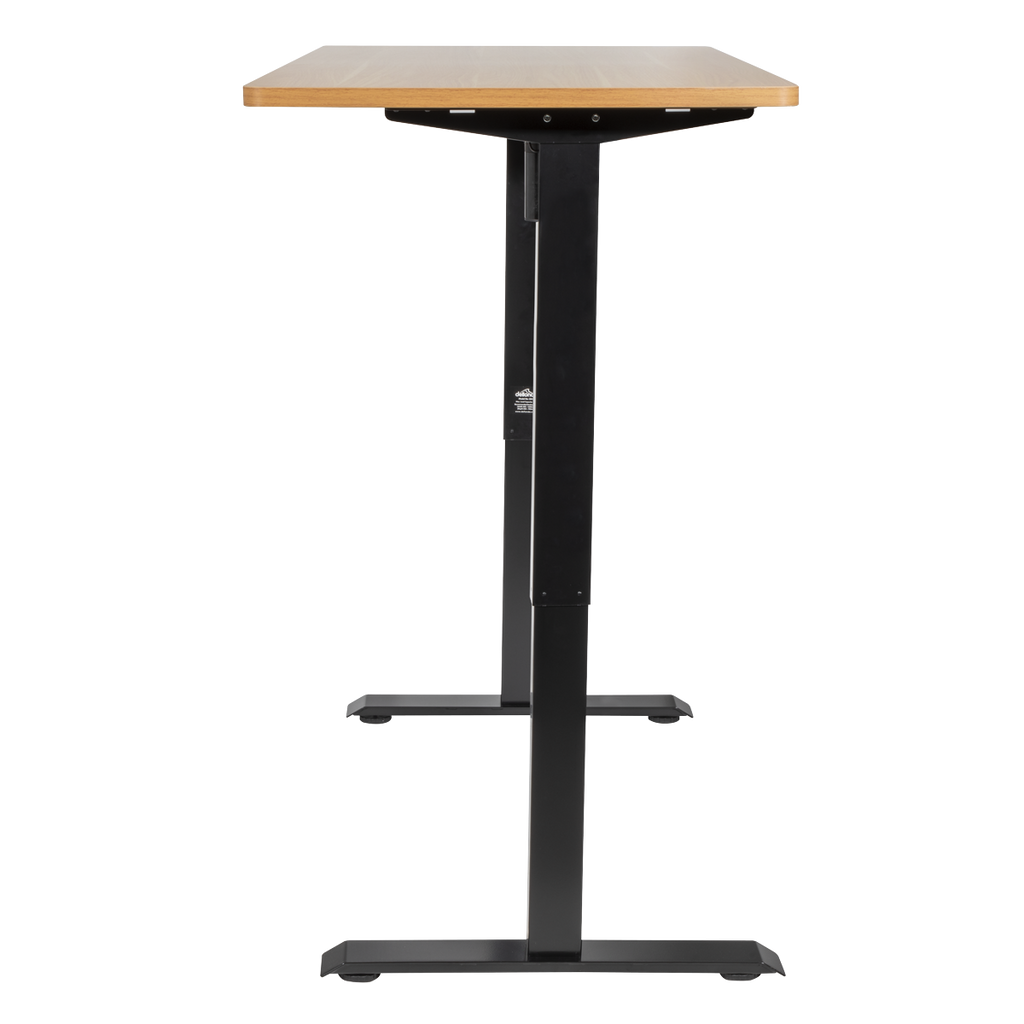 Single Motor Ultra-Quiet Adjustable-Height Electric Sit/Stand Desk - Oak Desktop DH242
