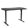 Single Motor Ultra-Quiet Adjustable-Height Electric Sit/Stand Desk - Carbon Fibre Effect Desktop DH243