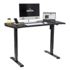 Single Motor Ultra-Quiet Adjustable-Height Electric Sit/Stand Desk - Carbon Fibre Effect Desktop DH243