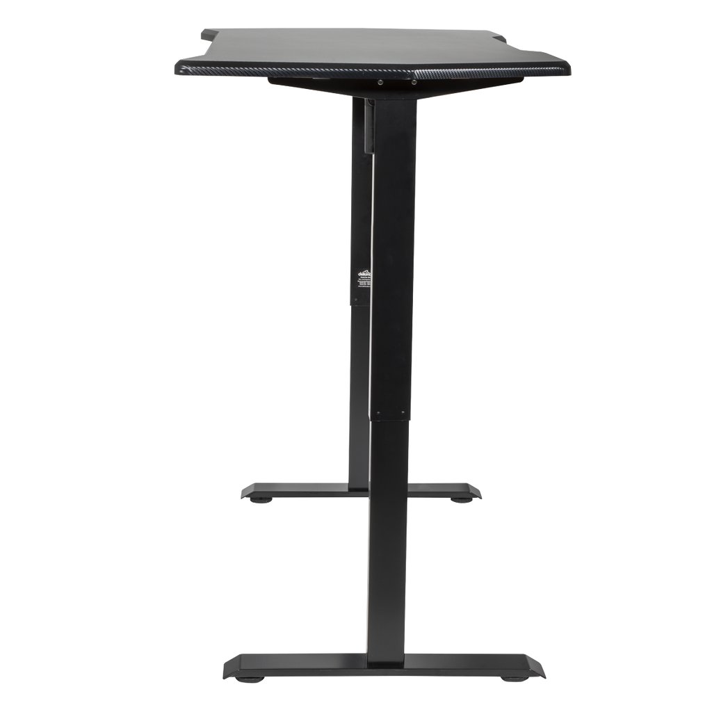 Single Motor Ultra-Quiet Adjustable-Height Electric Sit/Stand Desk - Carbon Fibre Effect Desktop DH243