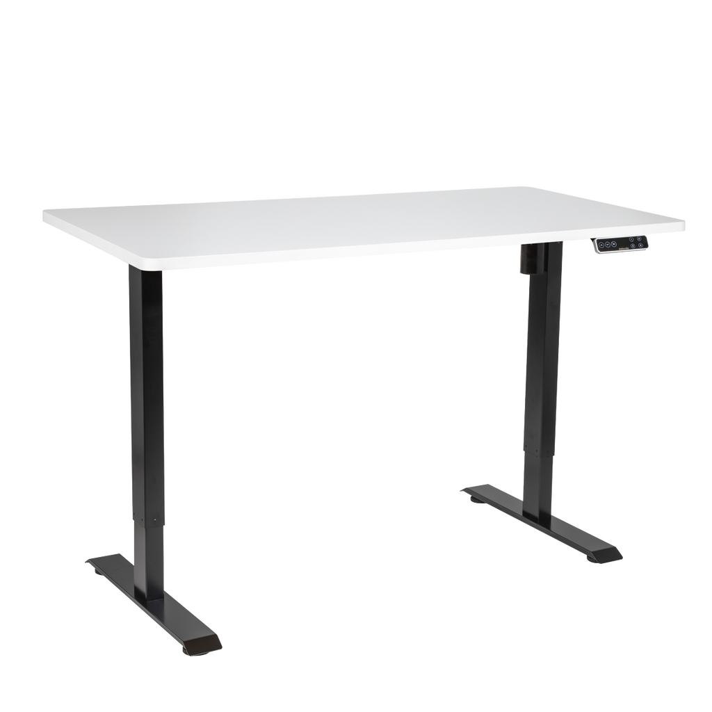 Dellonda Electric Ultra-Quiet Height-Adjustable Standing Desk with Memory Function - White DH244
