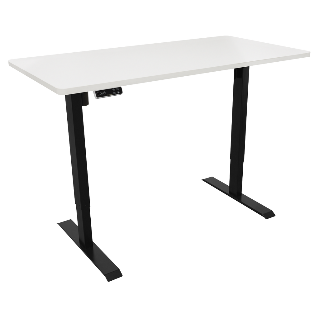 Dellonda Electric Ultra-Quiet Height-Adjustable Standing Desk with Memory Function - White DH244
