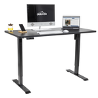 Dellonda Electric Ultra-Quiet Height-Adjustable Standing Desk with Memory Function - Black DH245
