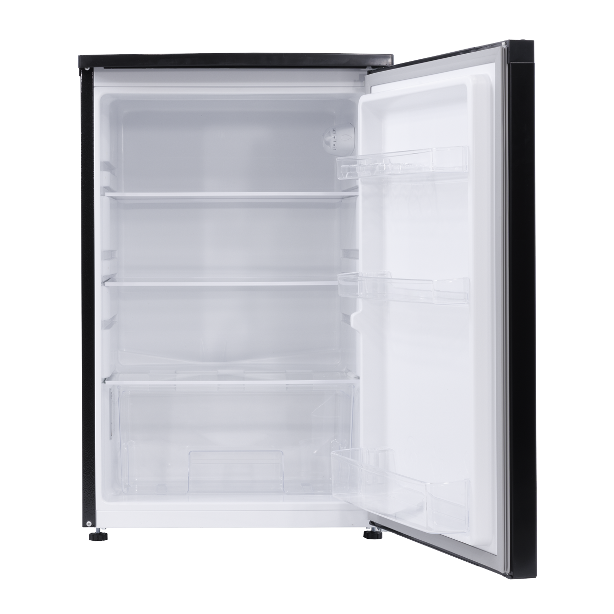 55cm Undercounter Larder Fridge, 130L Capacity - Black DH247